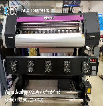 Máy in decal mực dầu XKEDA thế hệ mới: Nhanh - Nét - Ổn Định Cao